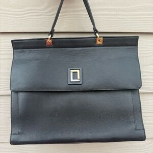 LUANA ITALY Rita Satchel Black Bag